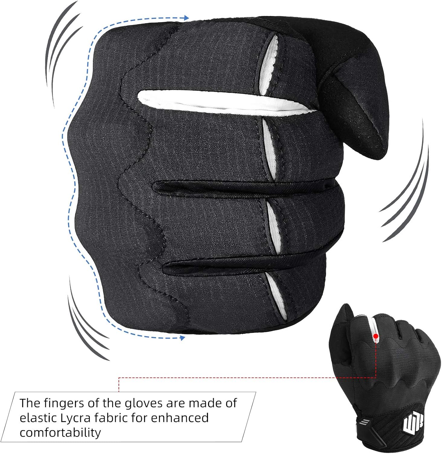ILM Guantes de motocicleta para adultos, motocross, ATV, MTB, bicicleta de montaña, guante con pantalla táctil para bicicleta, ciclismo, BMX,