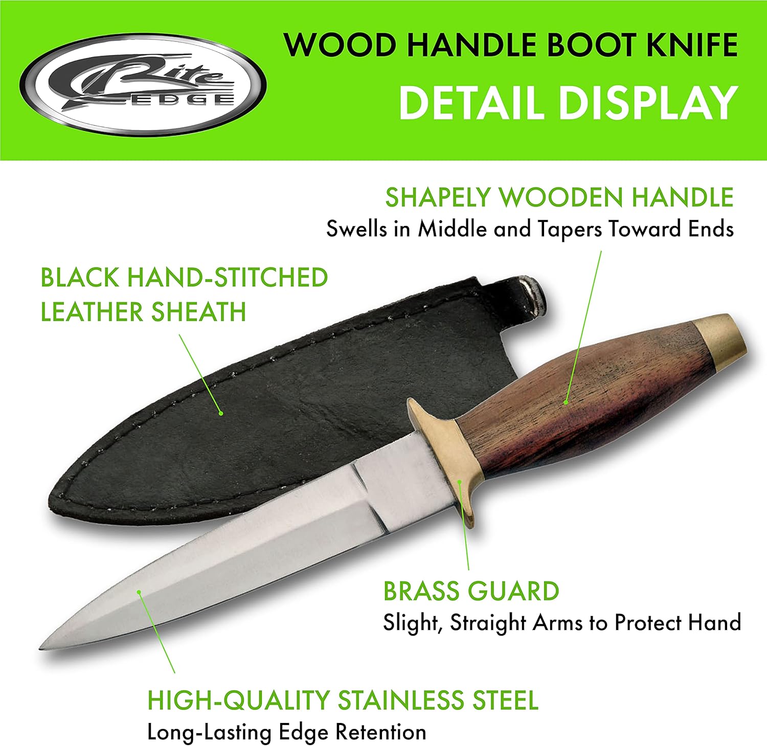 SZCO Supplies Cuchillo de arranque con mango de madera