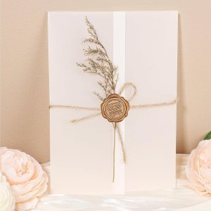 Paquete de 32 chaquetas de vellum preplegadas para invitaciones de 5 x 7, invitaciones de papel vitela Ayfjovs de 5 x 7, papel de invitación de boda Paquete de 32 chaquetas de vellum preplegadas para invitaciones de 5 x 7, invitaciones de papel vitela Ayfjovs de 5 x 7, papel de invitación de boda