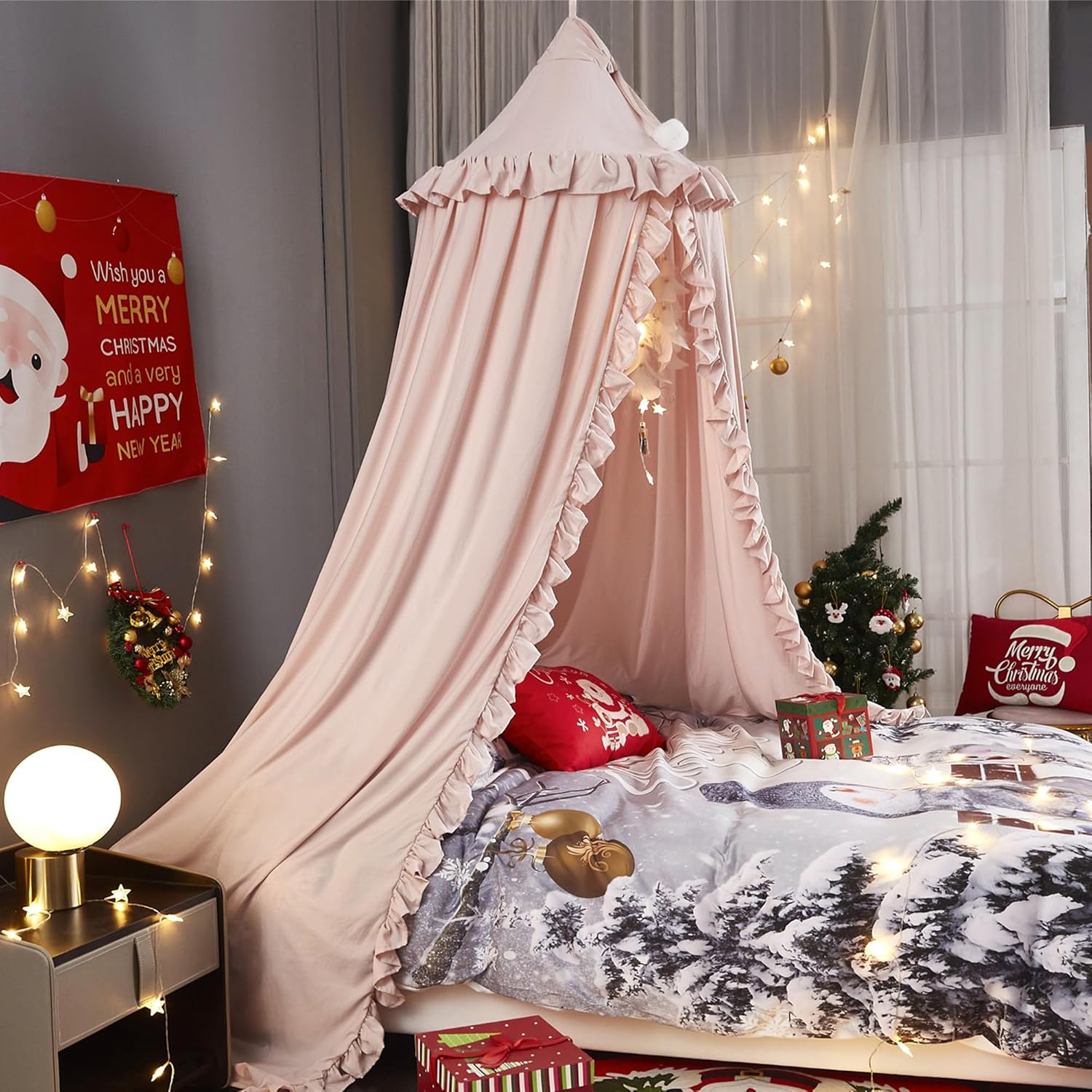 Toldo de cama de princesa para niños, toldo para niñas, ropa de cama de niñas, toldo para cama, tienda de campaña para colgar, rincón de lectura,
