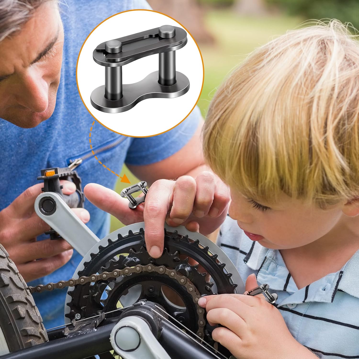 PAGOW 16 eslabones de conexión de cadena de rodillos n. 41, conector maestro de acero al manganeso resistente para bicicletas, mini bicicletas,