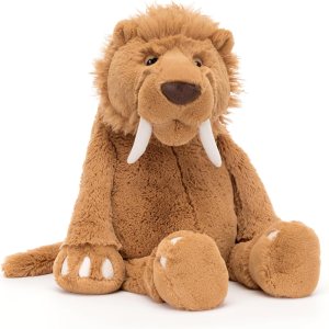 Jellycat Stellan – Peluche de tigre con dientes de sable Jellycat Stellan – Peluche de tigre con dientes de sable