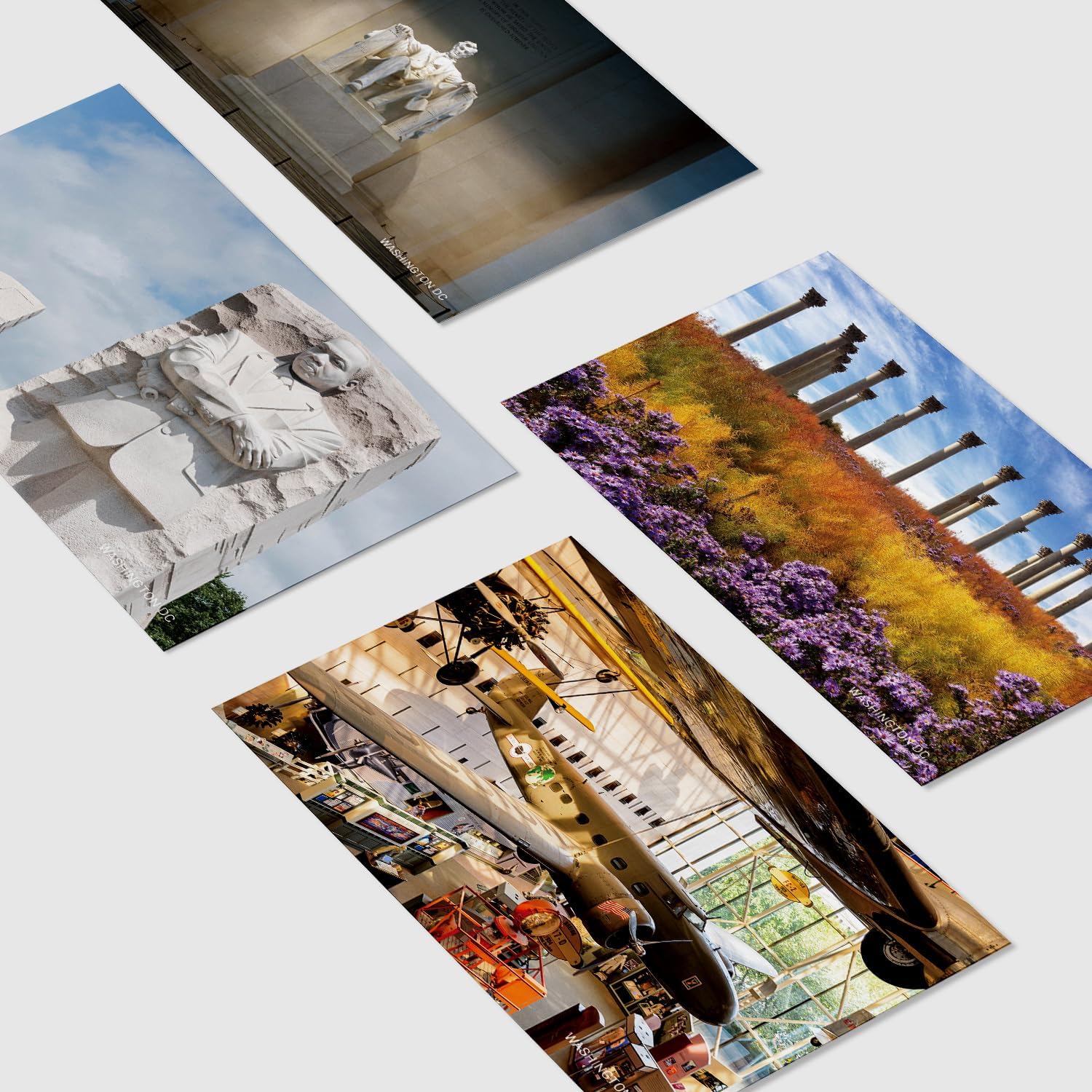 Paquete de 20 postales vintage de Estados Unidos Washington DC paisaje, tarjetas postales de todo el mundo, tarjetas de felicitación para viajes del