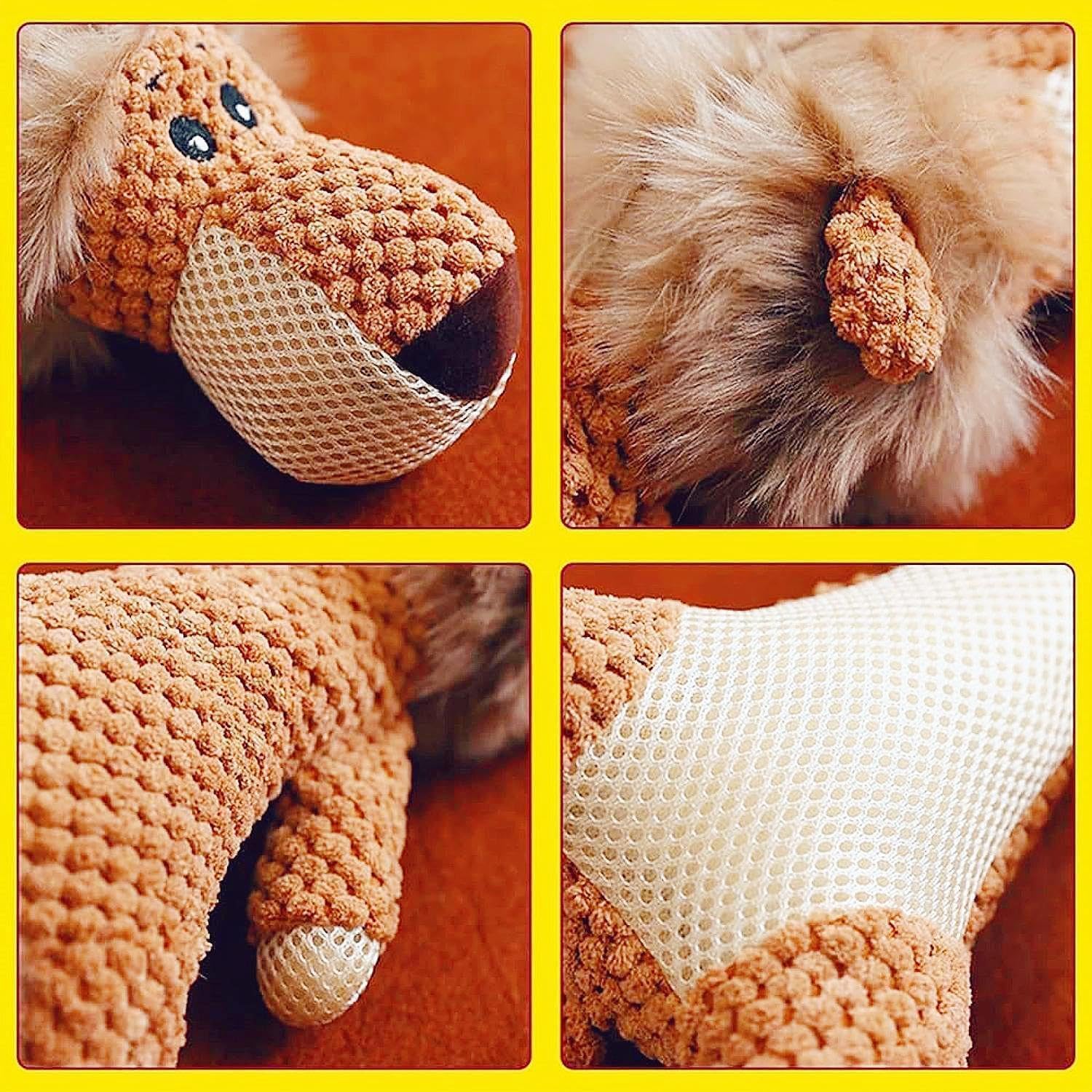 2024 animal robusto diseñado para masticadores pesados, Tamaño grandeJuguete indestructible y robusto para perros león, juguetes chirriantes