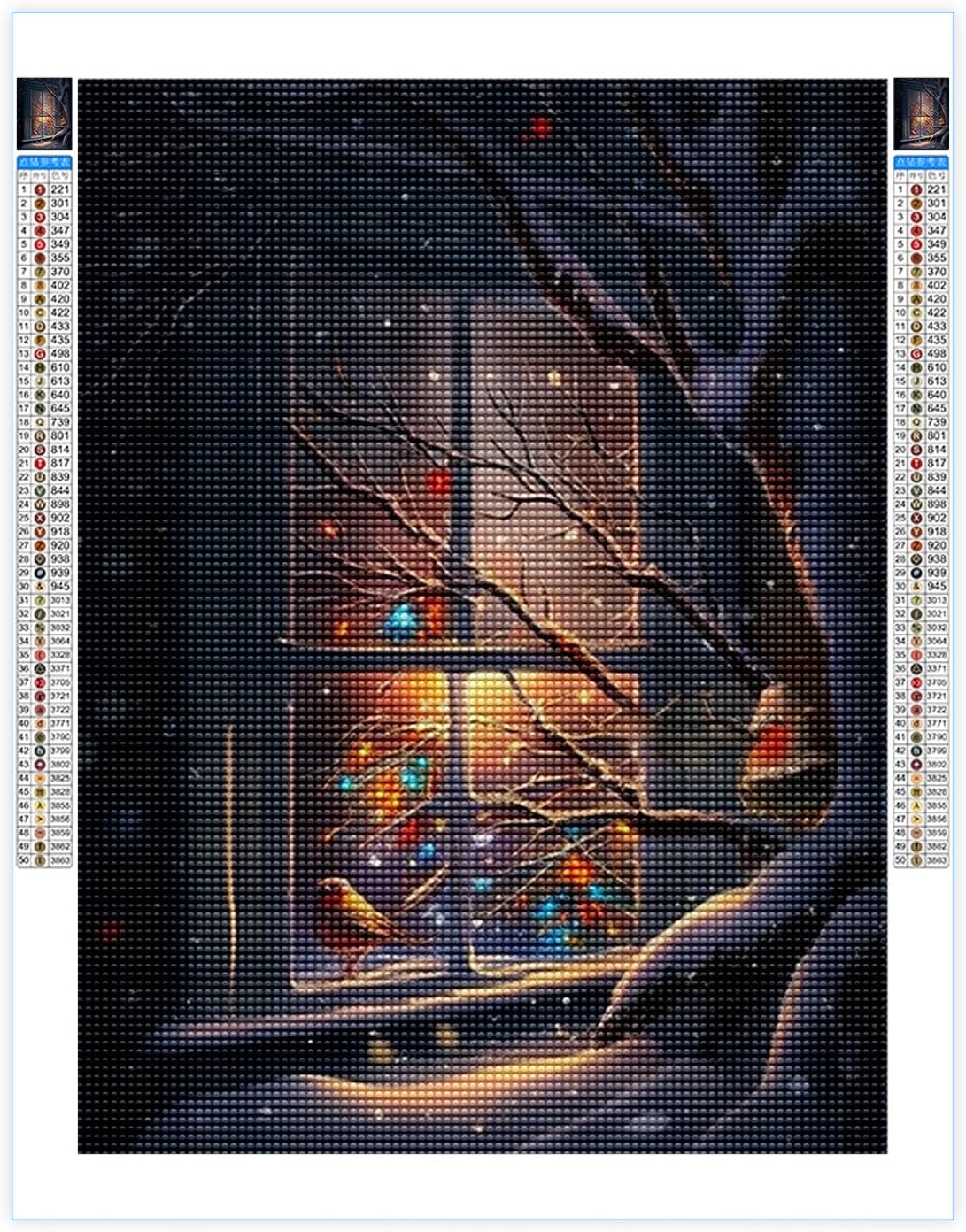 Kits de pintura de diamantes para adultos, bricolaje 5D para el día de Navidad, kit de pintura de diamantes de taladro completo, arte de diamantes