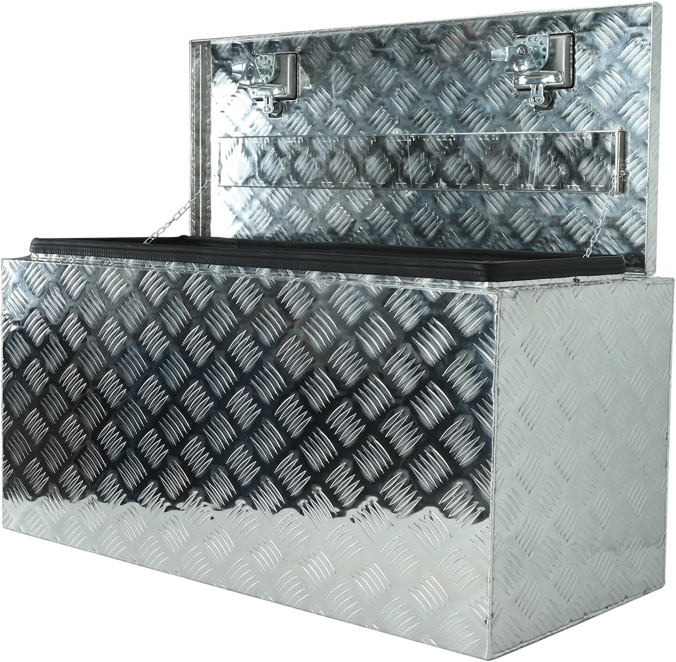 EASYBERG Caja de herramientas de aluminio de 36 pulgadas, caja de herramientas de 5 bares, caja de herramientas de almacenamiento Orgainzer con