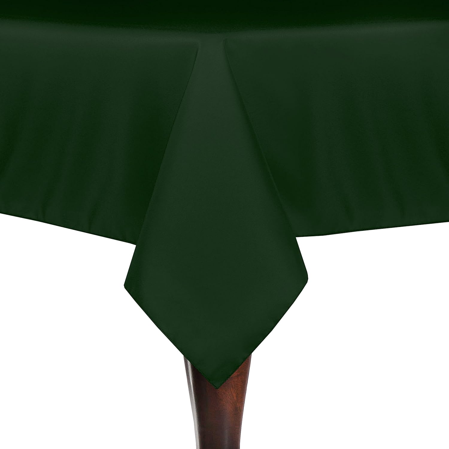 ULTIMATE TEXTILE Mantel cuadrado de lino de poliéster de 90 x 90 pulgadas, color verde musgo