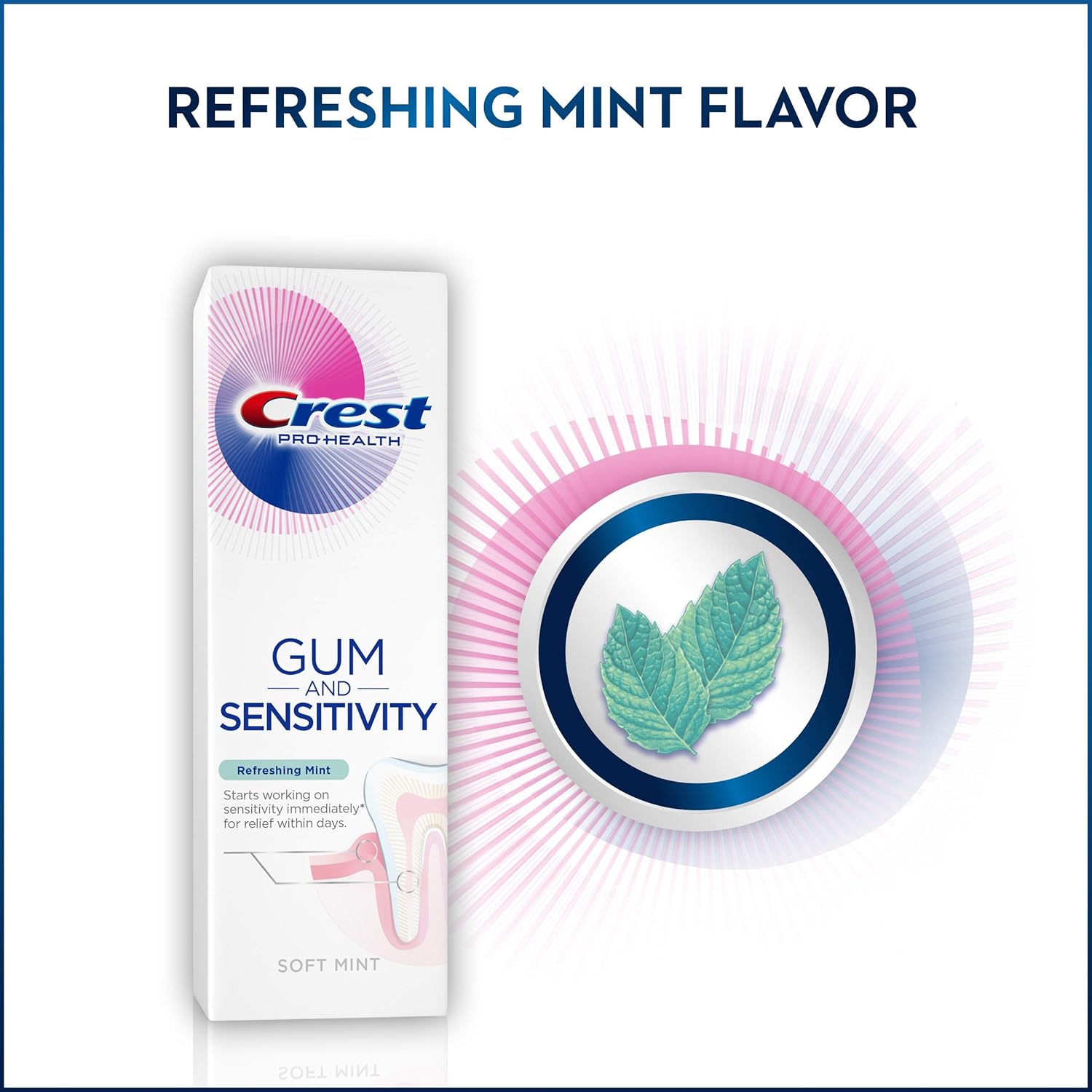 Crest Pro-Health Gum And Sensitivity, pasta de dientes sensible, menta refrescante, 4.1 onzas