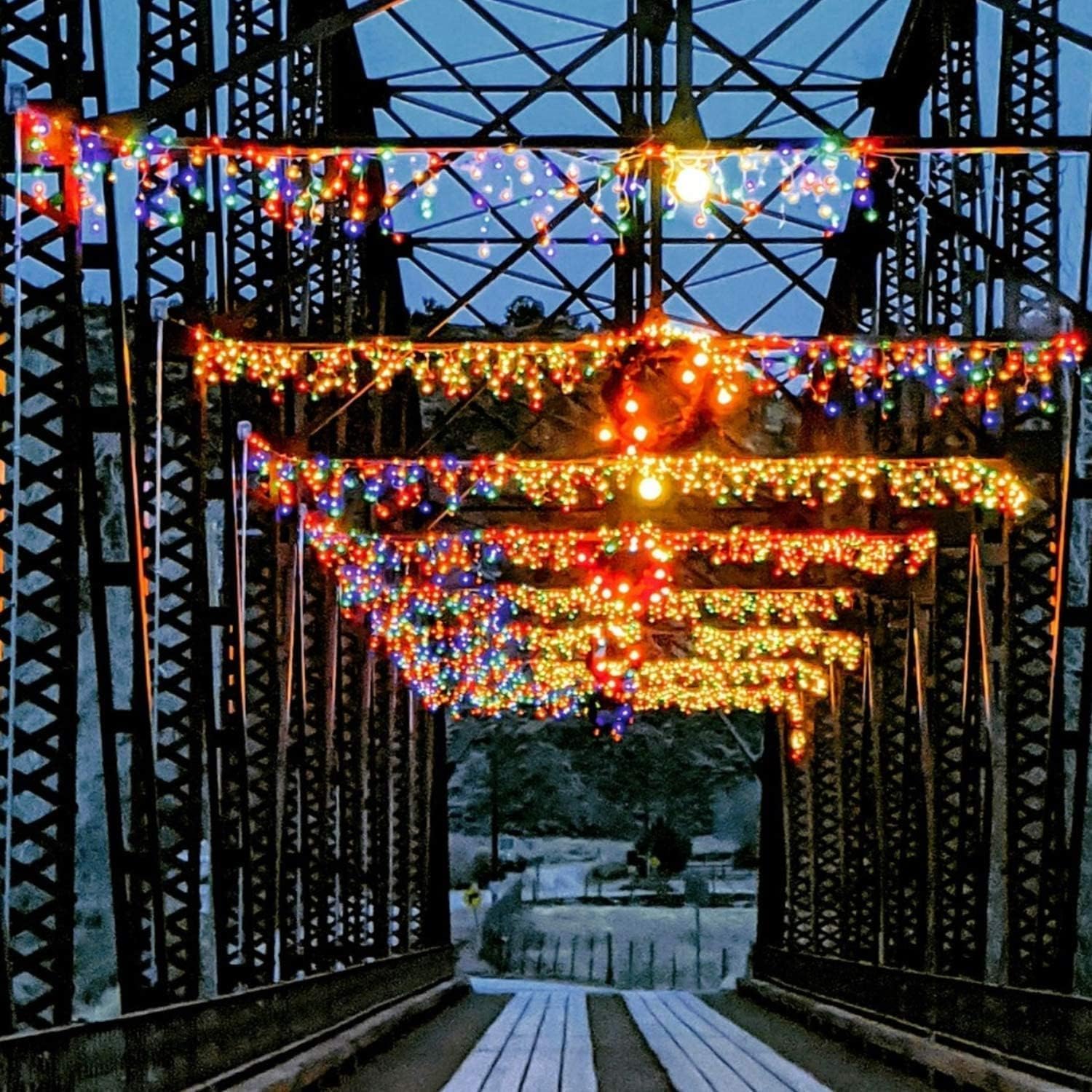 Luces de Navidad de carámbano para exteriores, 40 pies, 612 luces LED de carámbano con 108 gotas, tira de luces de carámbano con control remoto,