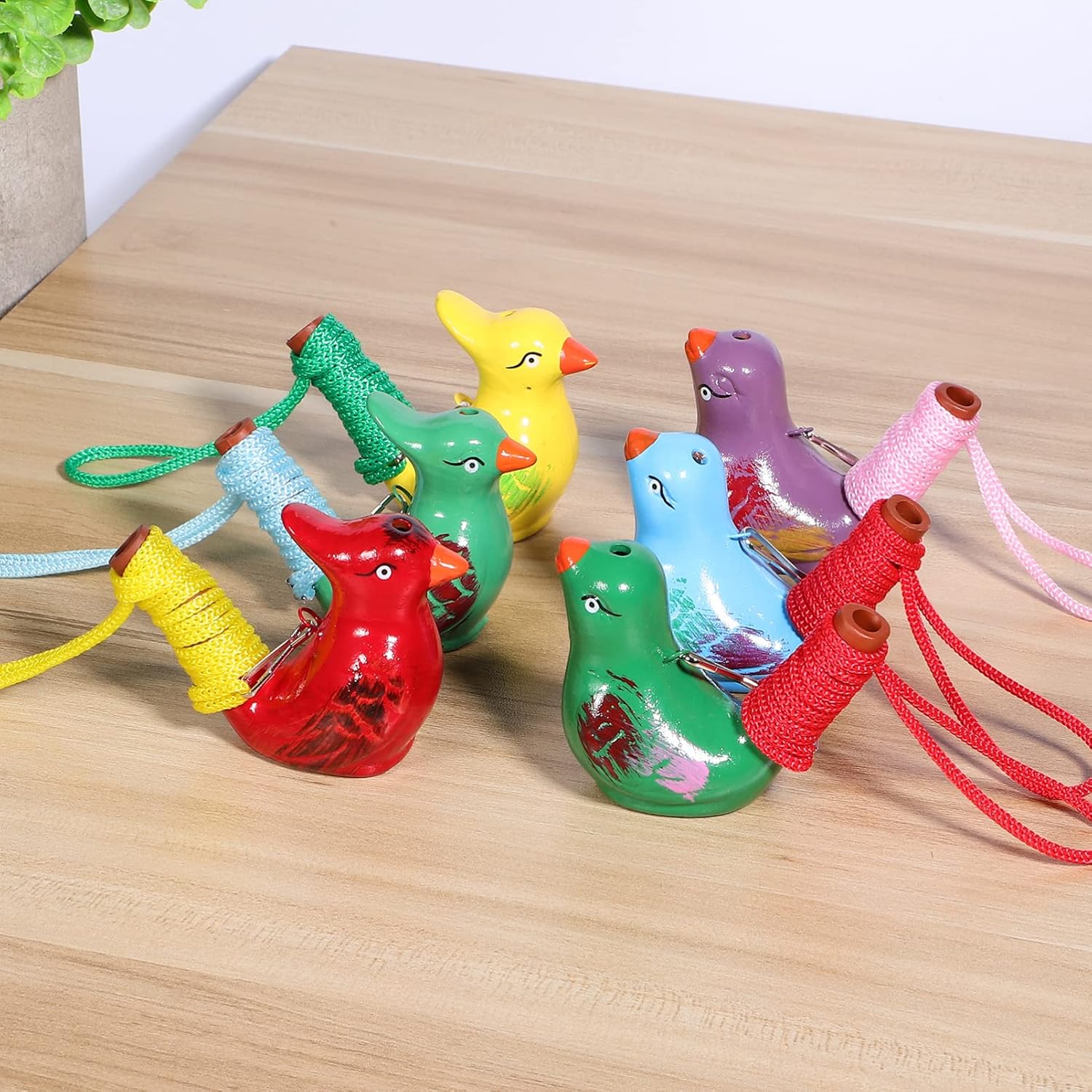 ABOOFAN Silbato de ave acuática para bebé, juguetes para adultos, silbato de cerámica para niños, regalo de Pascua, silbato en forma de pájaro,
