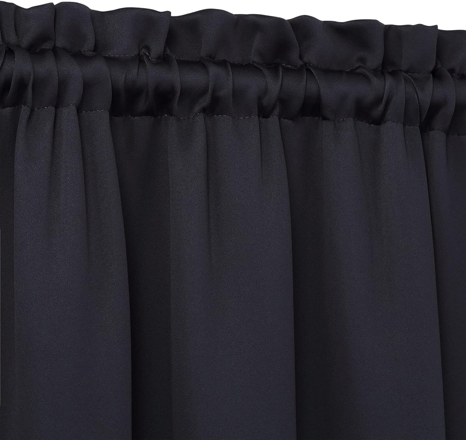 NANAN Cortinas opacas de cocina, 30 pulgadas de largo, 2 paneles opacos, aislamiento térmico, pequeños niveles de cortina para baño con bolsillo