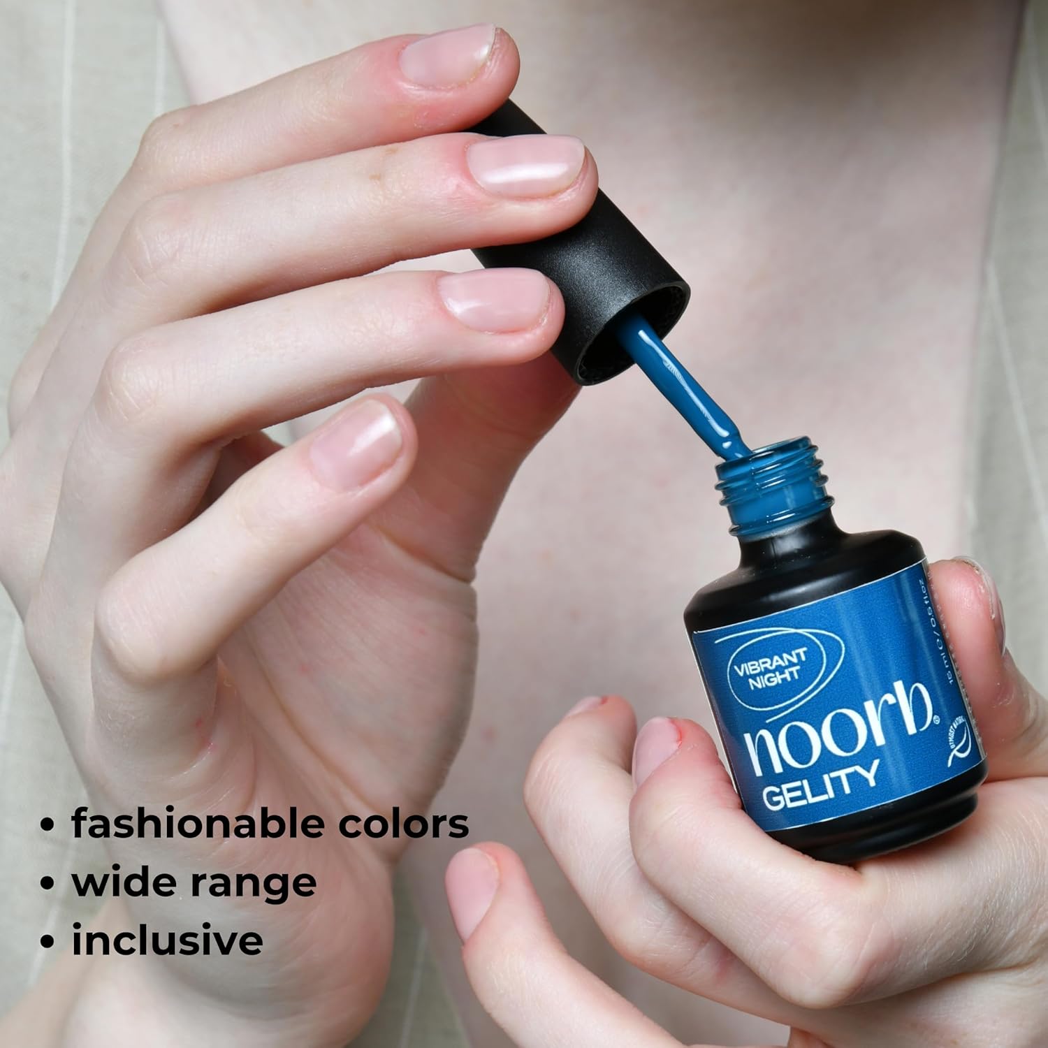 Esmalte de gel azul tinta, esmalte de uñas de gel natural con pigmentos orgánicos, esmalte de gel de uñas UV para remojar el esmalte de uñas de