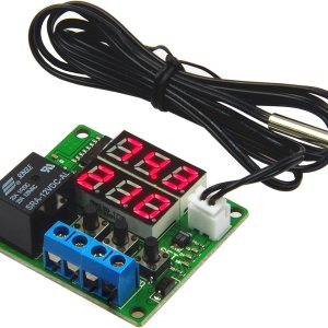 LM YN Módulo de termostato digital de 12 V CC de -58  a 257  Fahrenheit, pantalla de temperatura controlador de temperatura con relé de 20 A, sonda LM YN Módulo de termostato digital de 12 V CC de -58  a 257  Fahrenheit, pantalla de temperatura controlador de temperatura con relé de 20 A, sonda