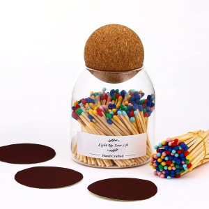 150 unidades de 3 pulgadas de arco iris a juego en un frasco con golpeador, soporte de fósforo con Striker, fósforos de seguridad en la campana con 150 unidades de 3 pulgadas de arco iris a juego en un frasco con golpeador, soporte de fósforo con Striker, fósforos de seguridad en la campana con