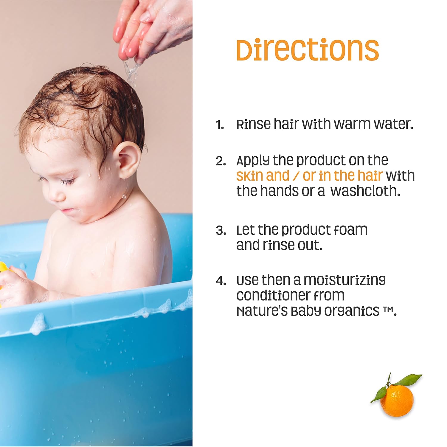 Nature’s Baby 3 in 1 Baby Shampoo, Body Wash and Face Wash, Formulated for Problem and Sensitive Skin, No Sulfate or Artificial Fragrances, Vanilla