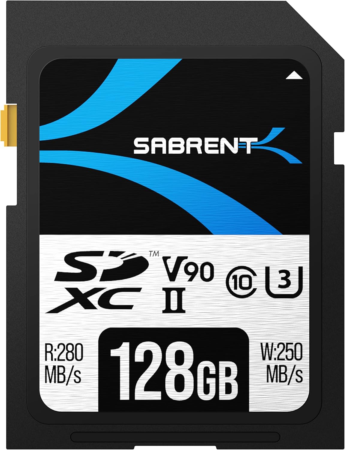 SABRENT Rocket v90 – Tarjeta de memoria SD UHS-II de 128 GB R280MBs W250MBs (SD-TL90-128GB)