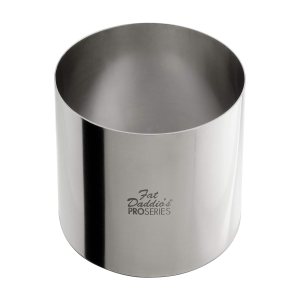 Fat Daddio’s Anillo redondo de acero inoxidable para pasteles y pastelería, 4 x 3 pulgadas Fat Daddio’s Anillo redondo de acero inoxidable para pasteles y pastelería, 4 x 3 pulgadas