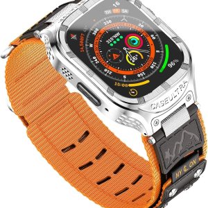 Caseultra Correa deportiva de nailon compatible con Apple Watch Band de 1.732 pulgadas1.654 pulgadas, correa militar extra ancha para hombres, Caseultra Correa deportiva de nailon compatible con Apple Watch Band de 1.732 pulgadas1.654 pulgadas, correa militar extra ancha para hombres,