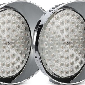 Partsam 1 par de luces de circulación diurna de repuesto para Freightliner Century 1996-2005, ámbar 61 LEDlente transparente Partsam 1 par de luces de circulación diurna de repuesto para Freightliner Century 1996-2005, ámbar 61 LEDlente transparente