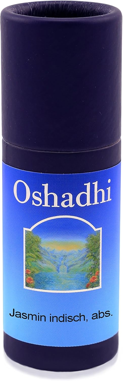 OSHADHI Aceite esencial de jazmín indio, 100% puro, grado terapéutico, para difusor, cabello, piel, aromaterapia, 0.03 onzas líquidas