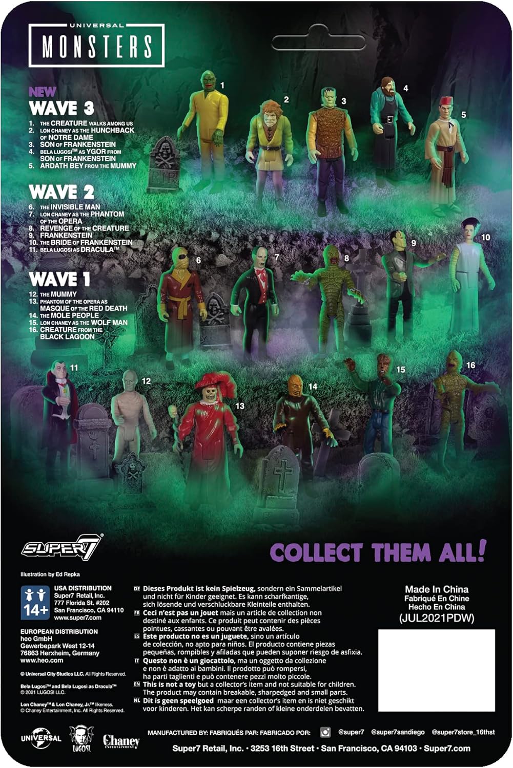 Super7 Figura de reacción Universal Monsters – El jorobado de Notre Dame