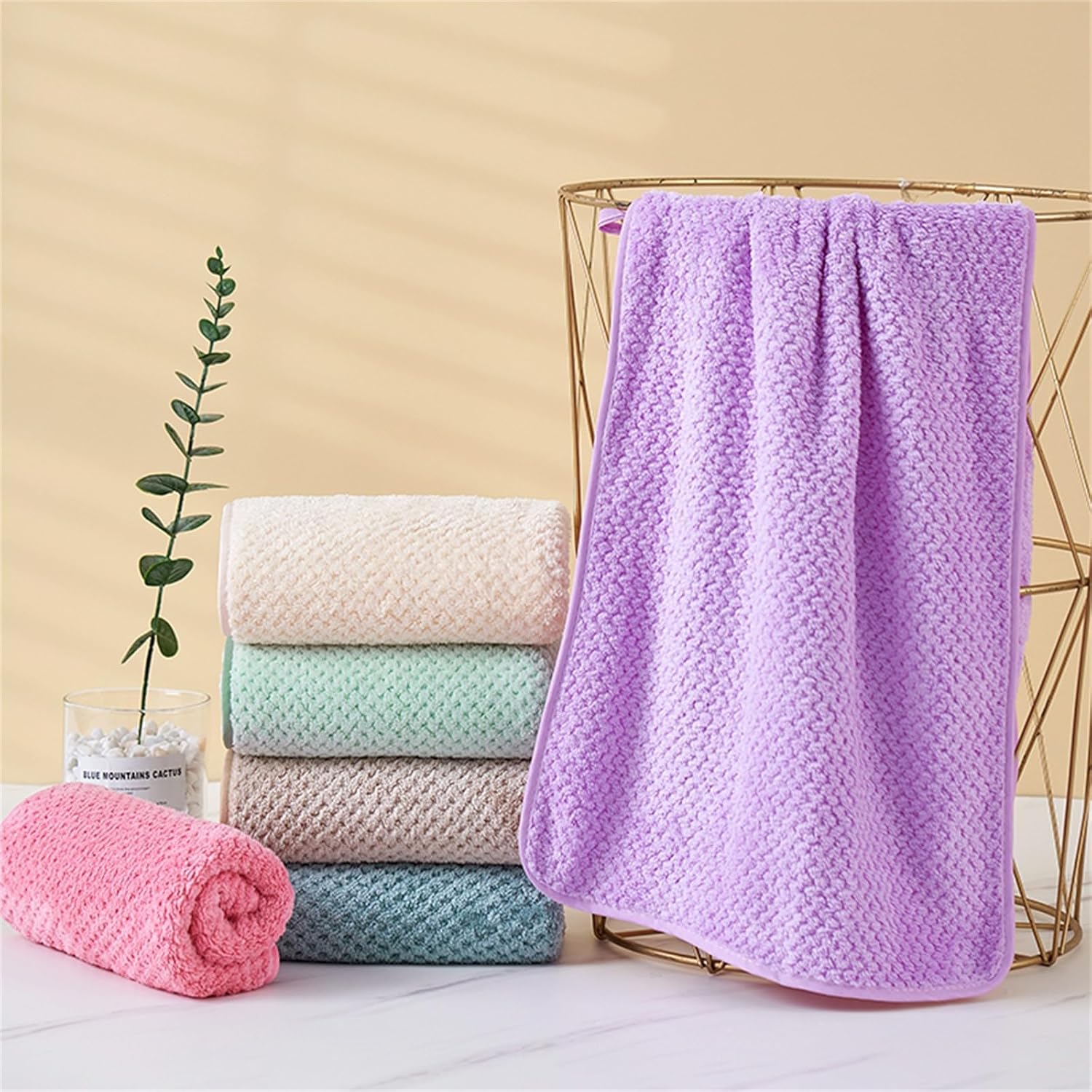 Toallas de mano de algodón suave con diseño de oso para baño, suministros de regreso a clases, regalo de boda, pareja, toalla para mascotas, perro,