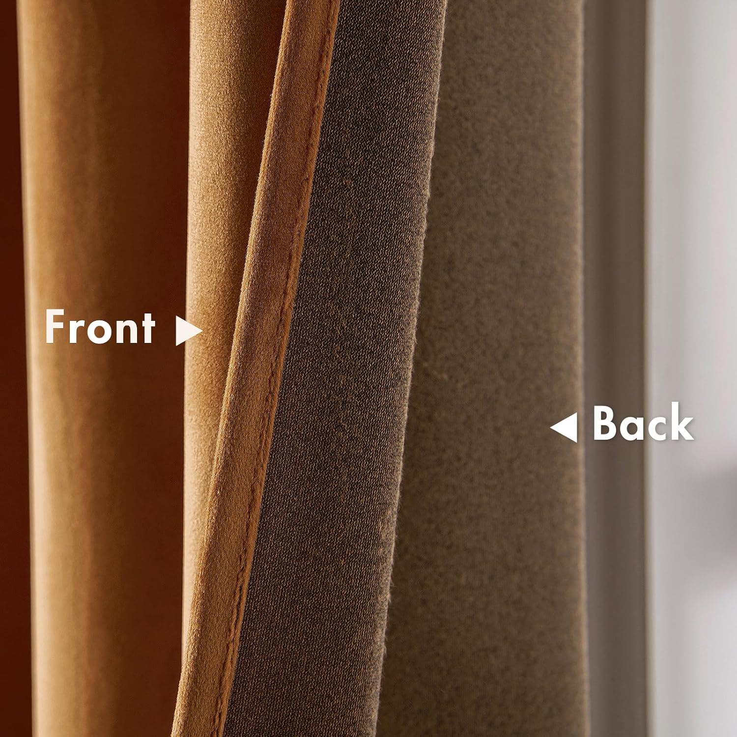 MIULEE – Cortinas opacas de terciopelo, térmicas e insonorizadas, con ojales, elegantes, para decoración de otoño, para sala de estar y dormitorio,