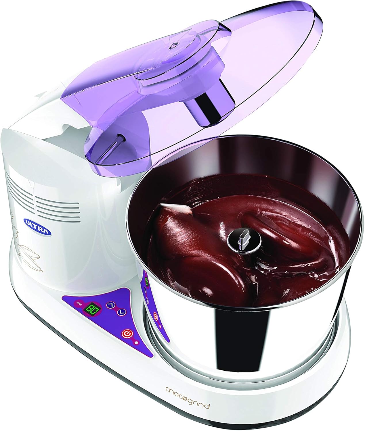 Elgi ULTRA Chocogrind – Molinillo húmedo, capacidad de 4.4 lbs, color blanco