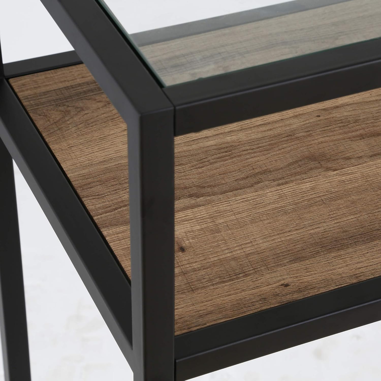 Addison – Mesa consola rectangular de 42 pulgadas de ancho en bronce ennegrecido
