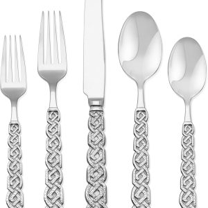 Hampton Forge Scotts Antique-20 – Juego de cubiertos para 4, 1810, forjado, 20 piezas, plateado Hampton Forge Scotts Antique-20 – Juego de cubiertos para 4, 1810, forjado, 20 piezas, plateado