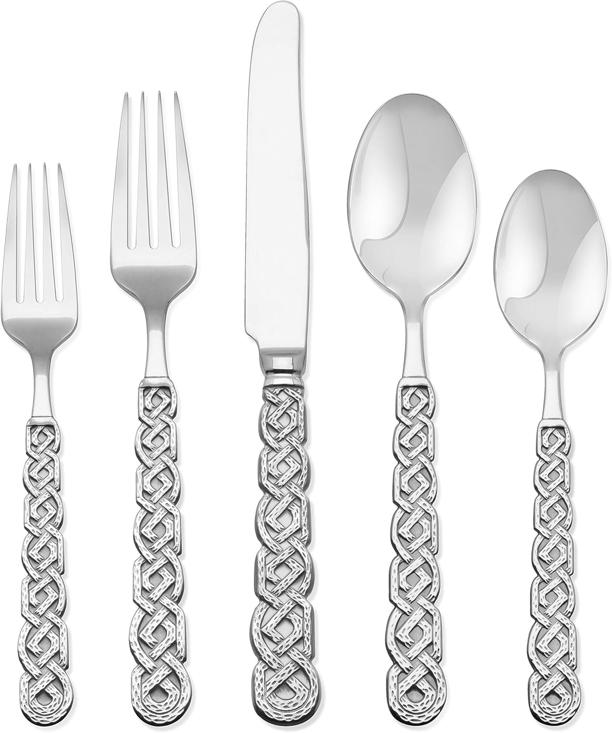 Hampton Forge Scotts Antique-20 – Juego de cubiertos para 4, 1810, forjado, 20 piezas, plateado