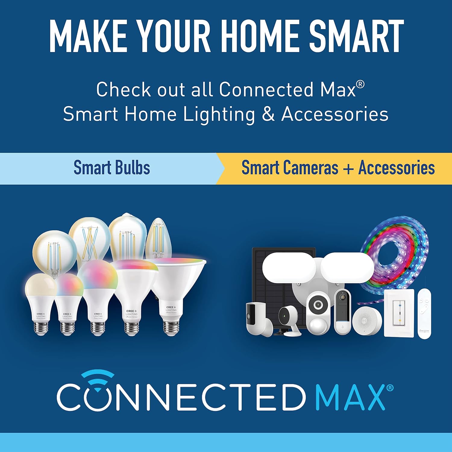 Cree Lighting Connected Max Smart Led Downlight de 6 pulgadas ajustable blanco + cambio de color, 2.4 GHz, funciona con Alexa y Google Home, no
