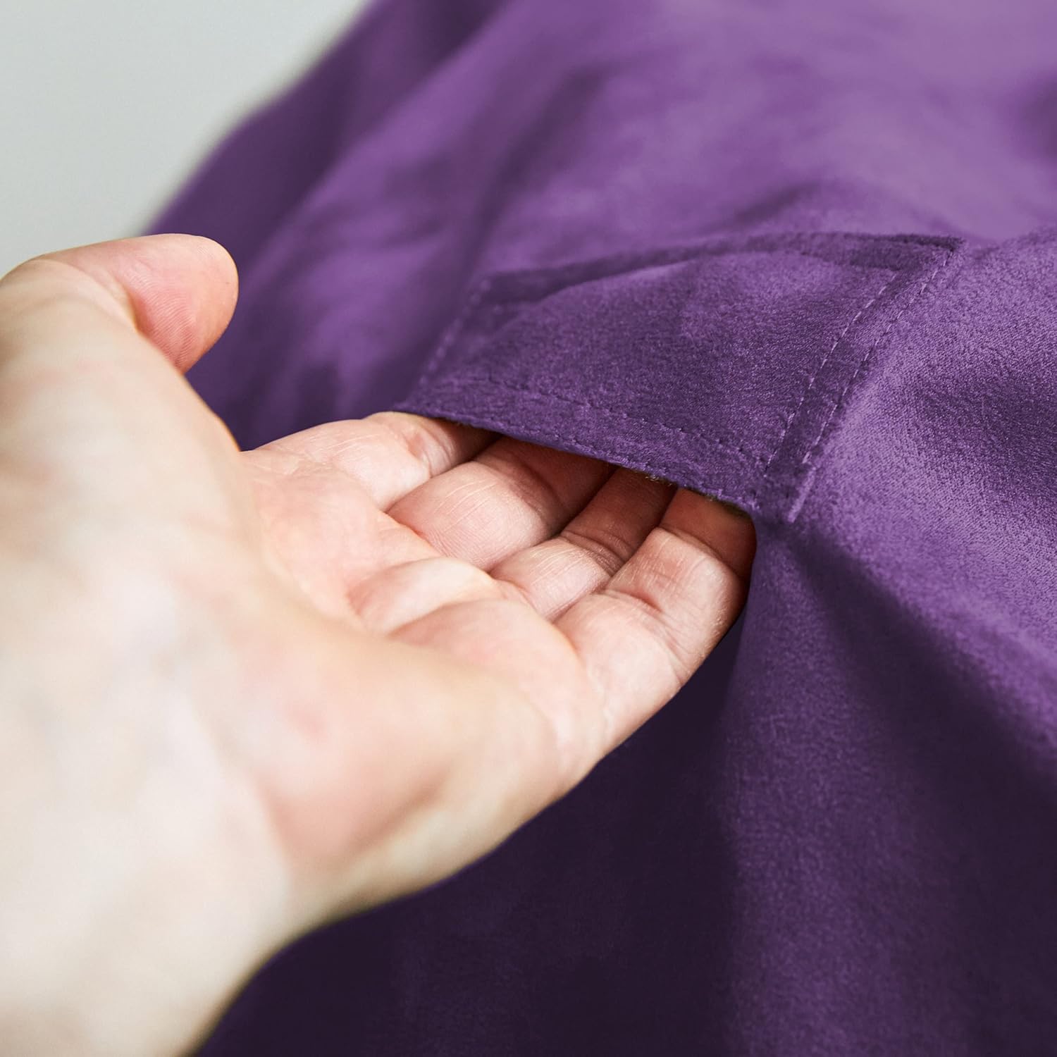 Lumaland – Puf de lujo con funda de microgamuza en diferentes tamaños y colores, lavable a máquina, sirve como sofá grande y sofá cama gigante para