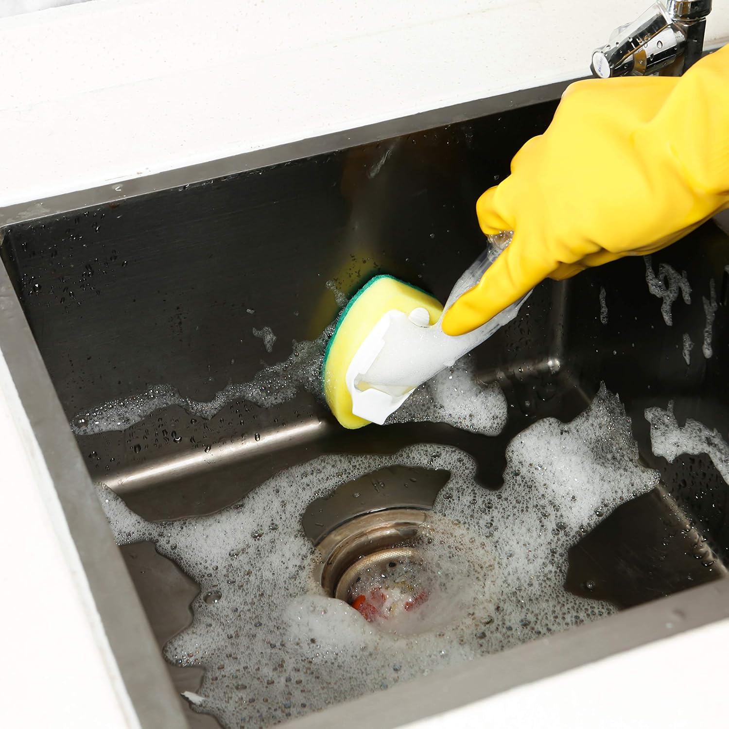 Cabezales de repuesto para varita de platos, repuestos de esponja para limpieza de fregadero de cocina