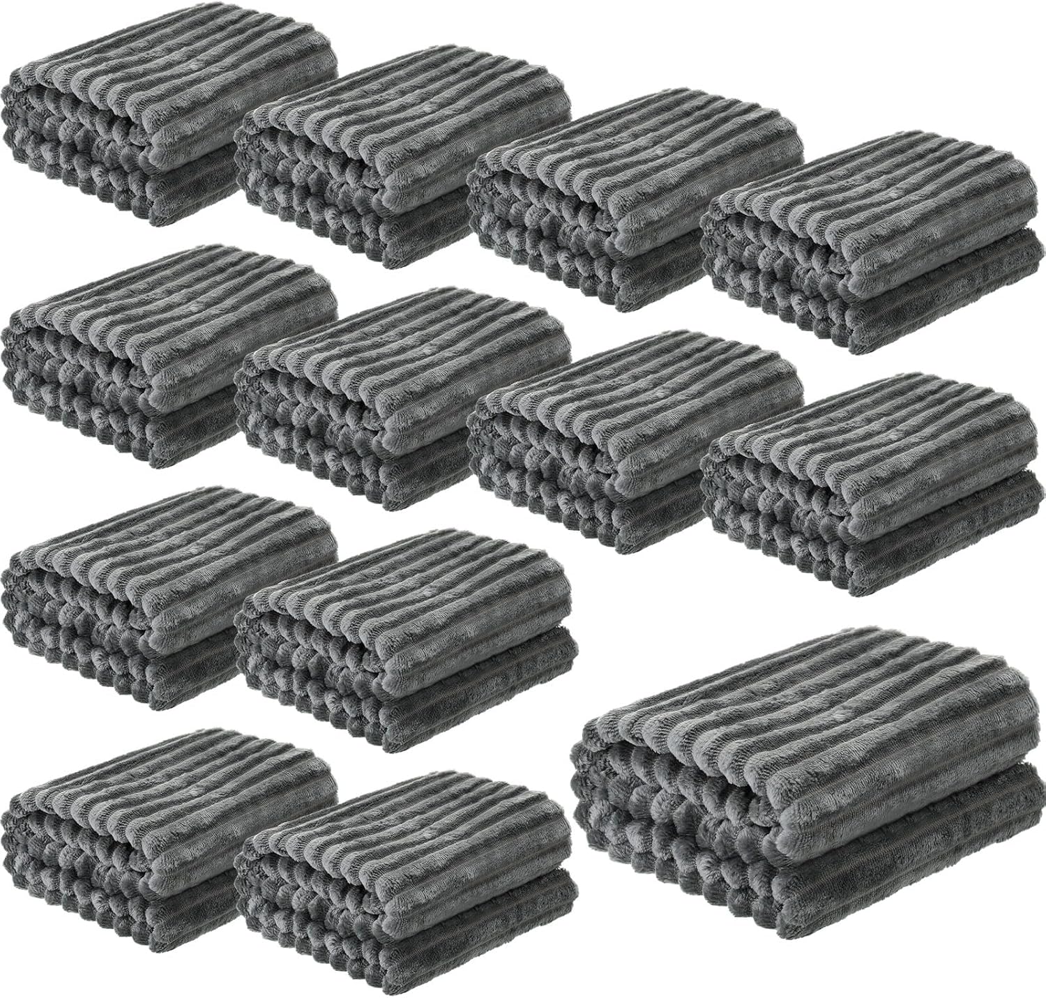 12 mantas de franela para bebé, mantas mullidas para bebé, 40 x 28 pulgadas, mullidas y cálidas, mantas neutras para recién nacido, para bebé, bebé,