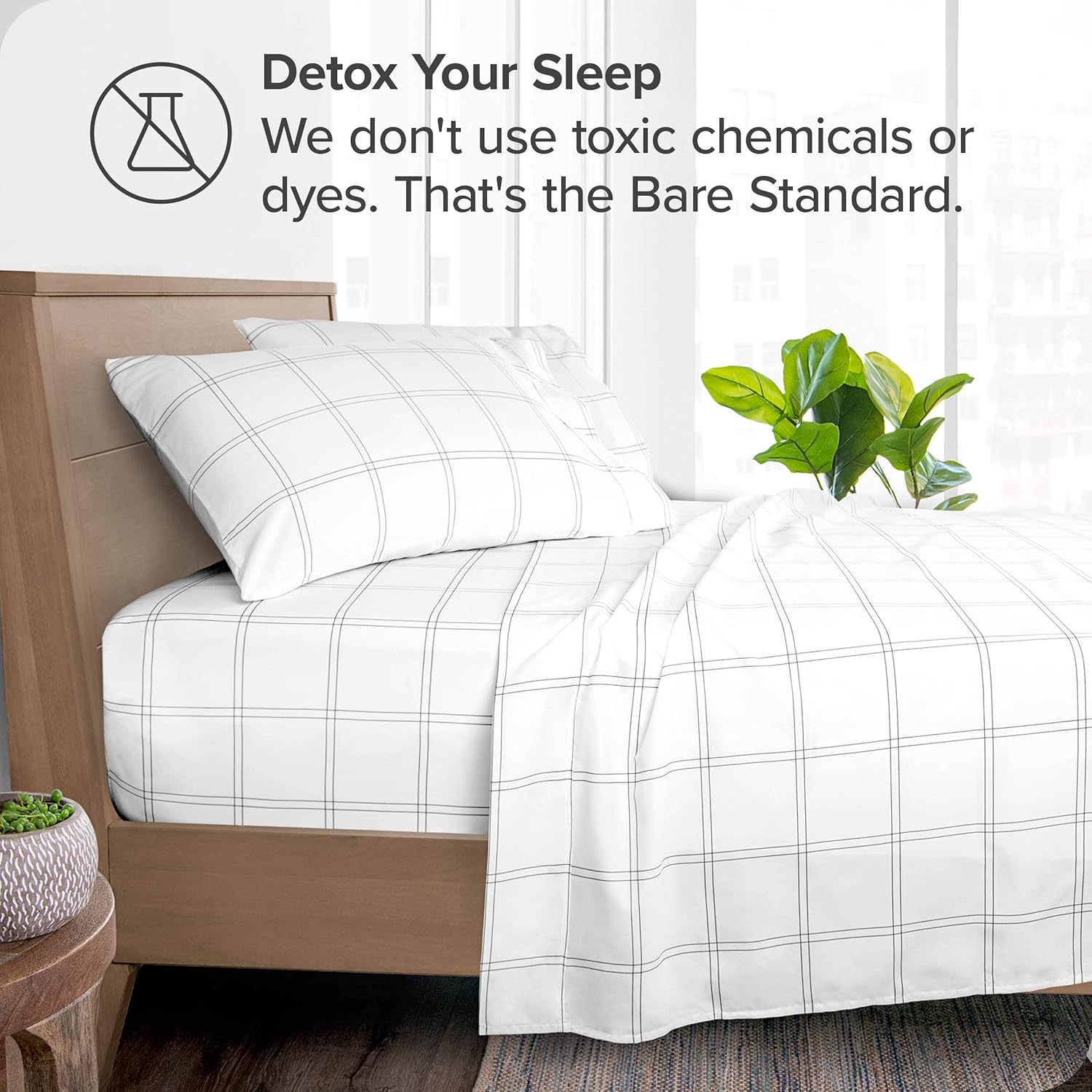 Bare Home – Juego de sábanas de 3 piezas, tamaño de dormitorio universitario, de microfibra ultrasuave de 1,800hilos, bolsillos profundos, ajuste