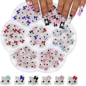 60 dijes de uñas Kawaii 3D para decoración de uñas, suministros de resina con parte trasera plana para uñas acrílicas, lindos dibujos animados de 60 dijes de uñas Kawaii 3D para decoración de uñas, suministros de resina con parte trasera plana para uñas acrílicas, lindos dibujos animados de