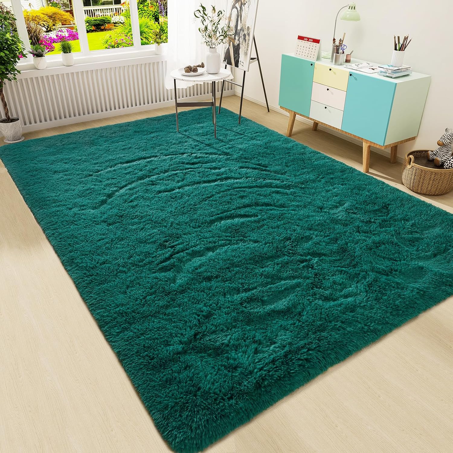 HOMORE Alfombra mullida de lujo para área, moderna, para dormitorio, sala de estar, alfombra súper suave y cómoda, lindas alfombras para niños,