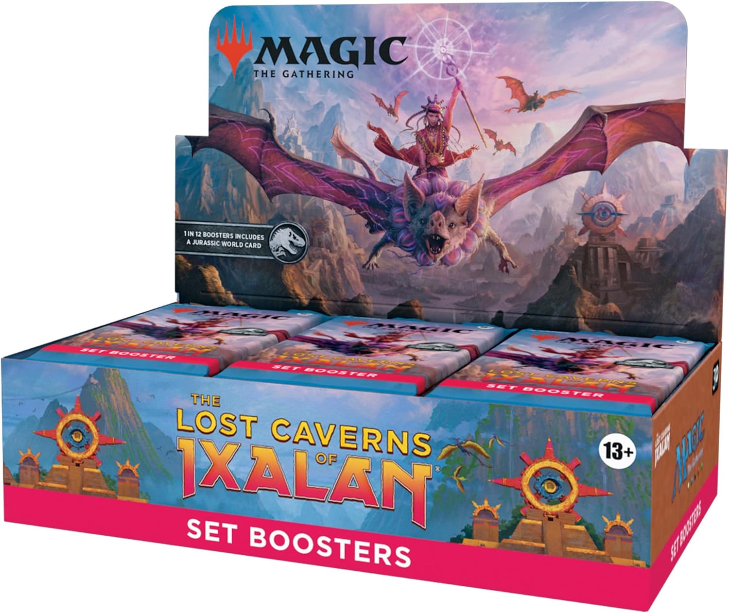 Magic The Gathering The Lost Caverns of Ixalan Set Boosters Box – Juego de 30 Booster Set + 1 Tarjeta de decoración de caja (361 cartas mágicas)