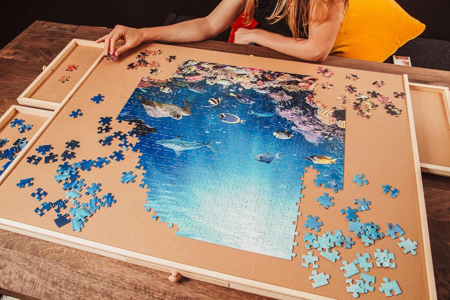 Under the Sea Coral Reef – Rompecabezas de 500 piezas para adultos y niños  Tablero interactivo para el cerebro, juguetes educativos y juegos para