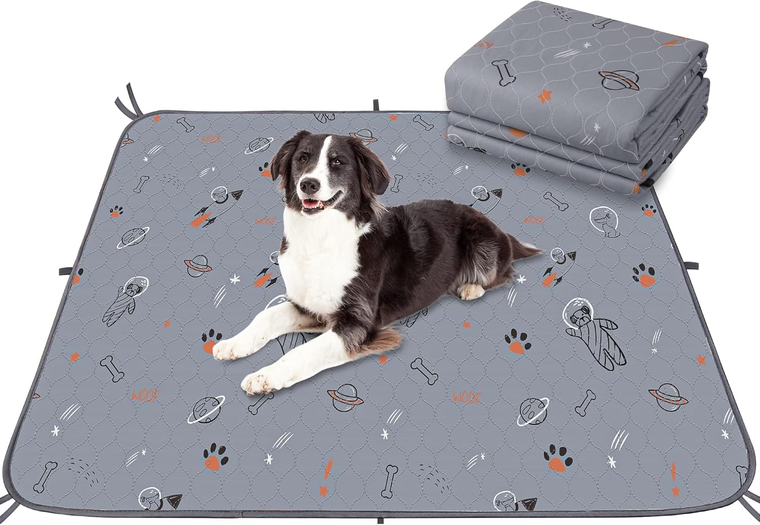 UPSKY Almohadillas lavables para orina para perros, paquete de 2 almohadillas para cachorros de 36 x 41 pulgadas, almohadillas reutilizables para