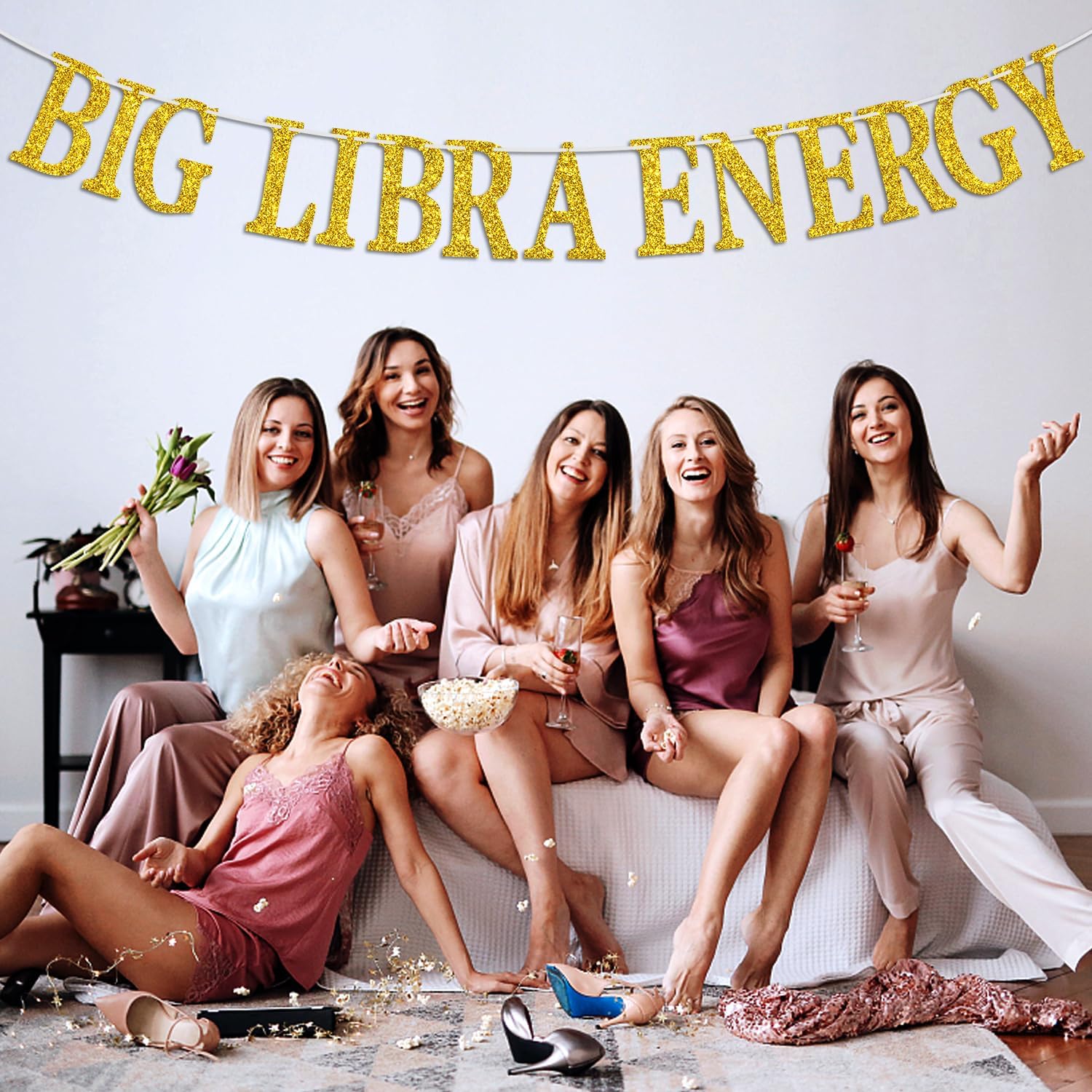 Big Libra Energy – Cartel de cumpleaños, temporada de Libra, zodiaco Libra, horóscopo, astrología, 12 suministros de decoración de fiesta de