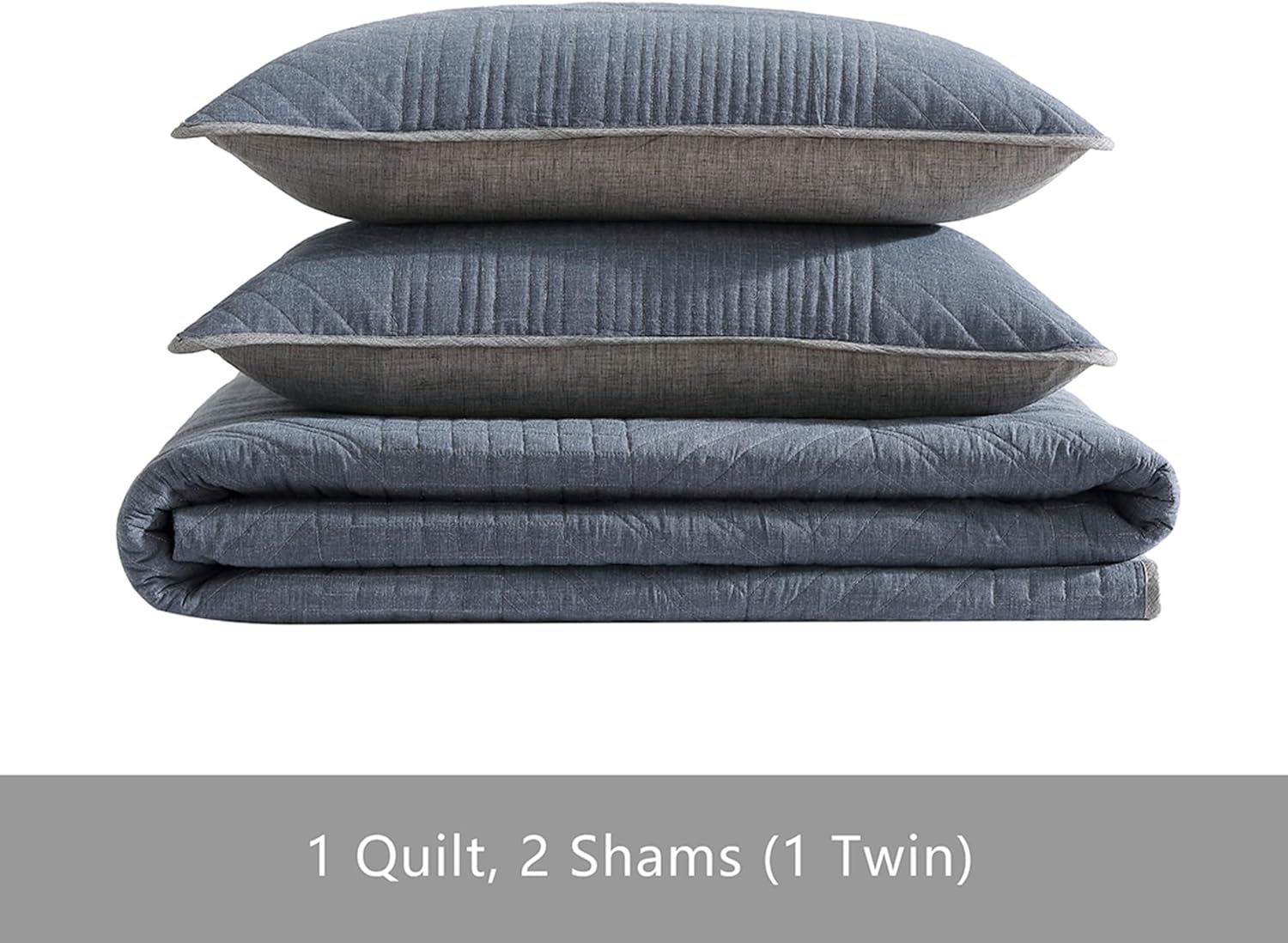 Eddie Bauer – Juego de edredón King, ropa de cama reversible con fundas a juego, decoración ligera del hogar para todas las estaciones (azul lago