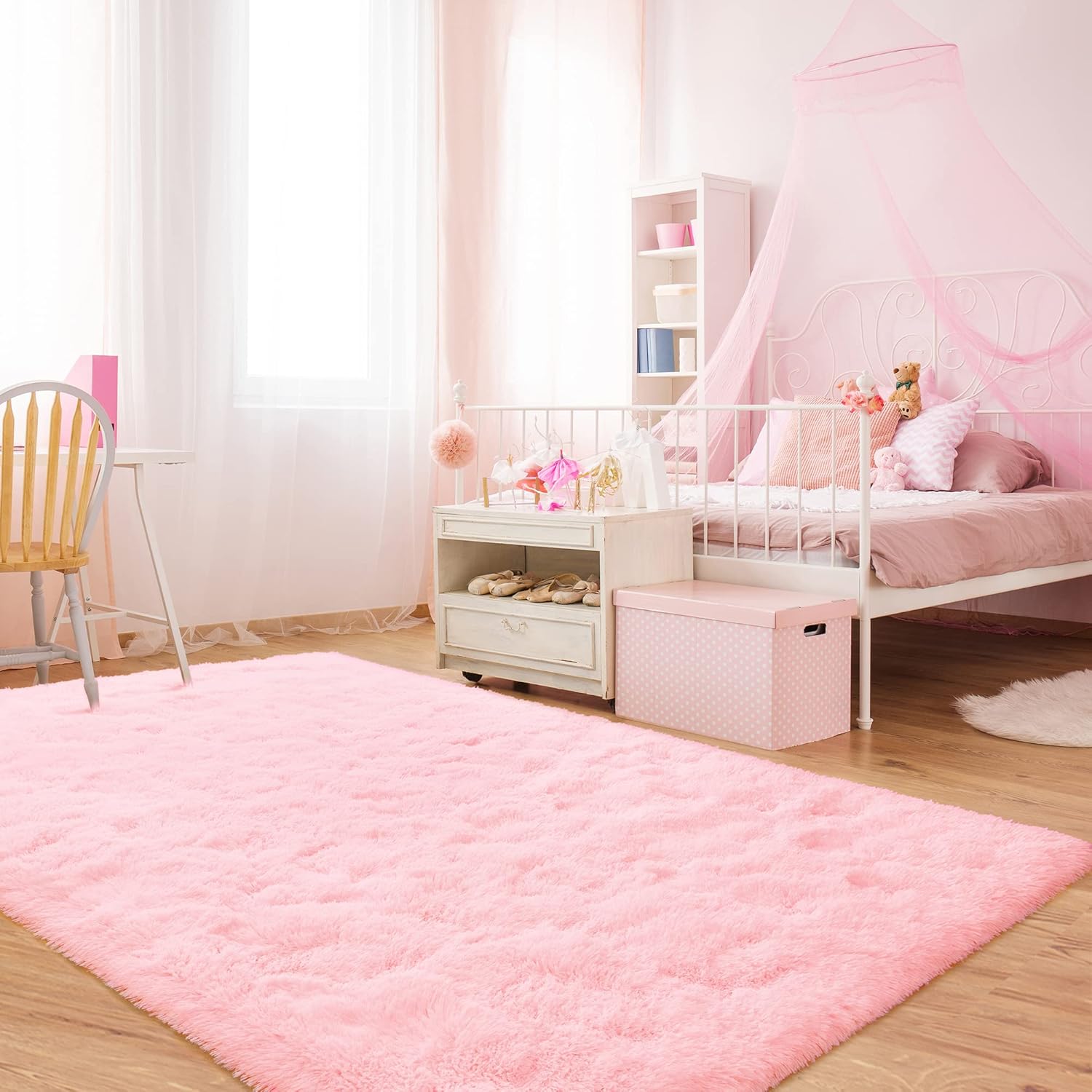 Rostyle – Alfombras suaves y esponjosas para el dormitorio, sala de estar, alfombras peludas, alfombra de Navidad para niñas, niños, alfombras