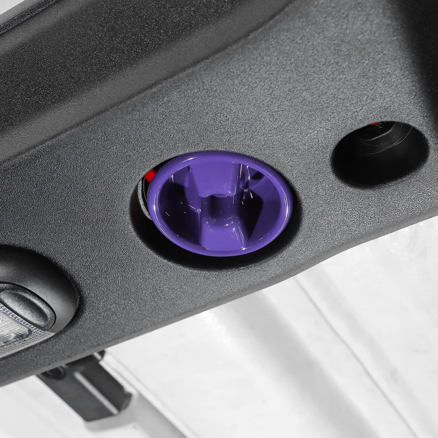 Cubierta decorativa para perilla de montaje en panel duro de techo rígido para Jeep Wrangler JK JKU 2007-2018, accesorios interiores de 24 puertas