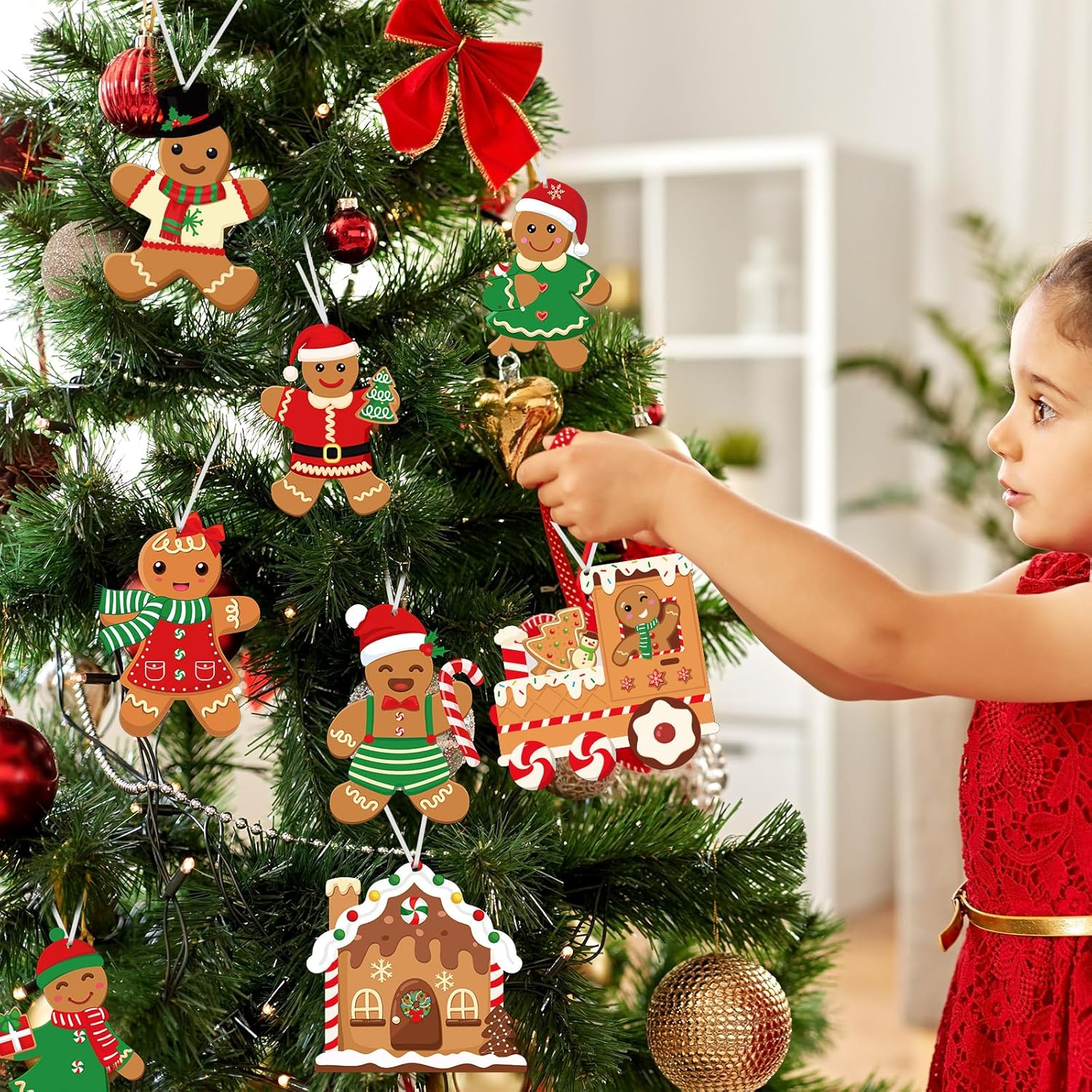 Funrous 48 kits de manualidades de Navidad para niños, arte y manualidades de Navidad, kit de adornos de Navidad para hacer tus propios proyectos de