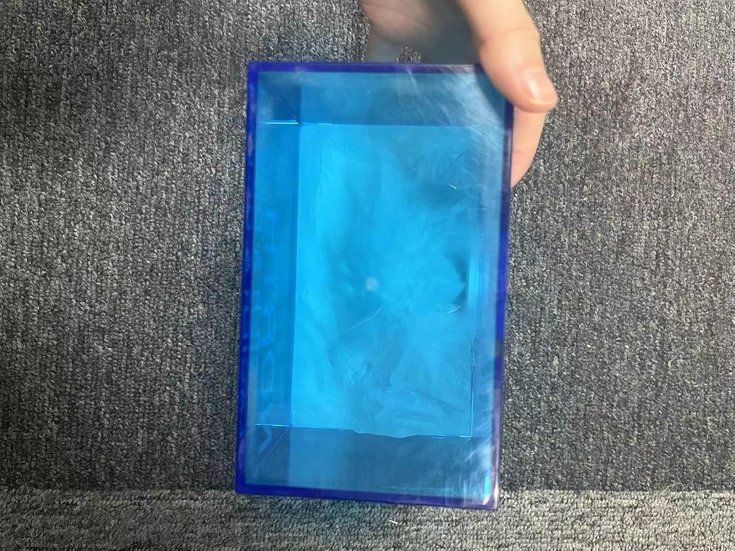 EQURA Luz nocturna glacial, lámpara de noche recargable con sonido relajante de ruido blanco, luz nocturna ambiental portátil para decoración de
