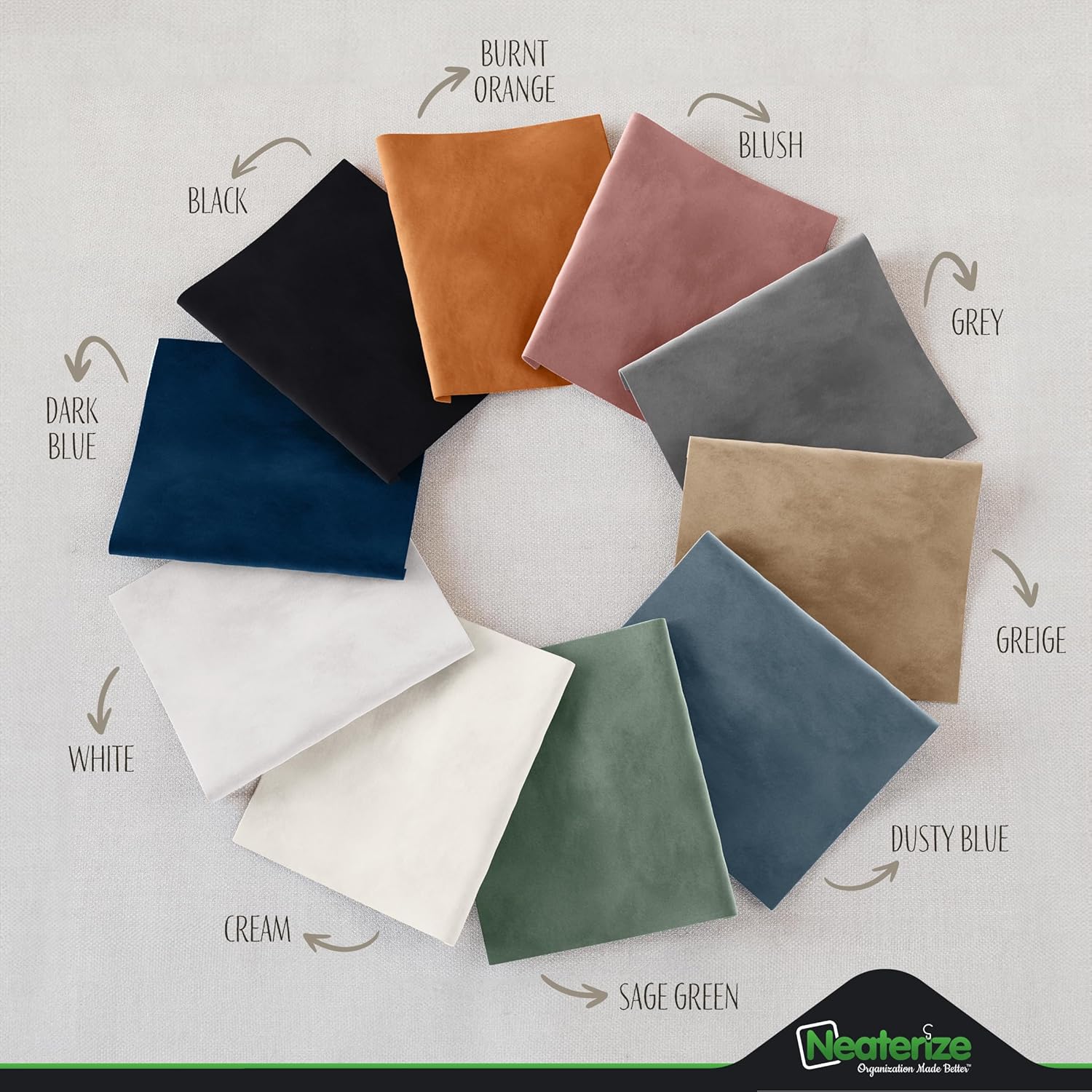 NEATERIZE Juego de 2 fundas de almohada de terciopelo de alta calidad de 20 x 20 pulgadas, color crema, fundas de almohada de tela decorativa