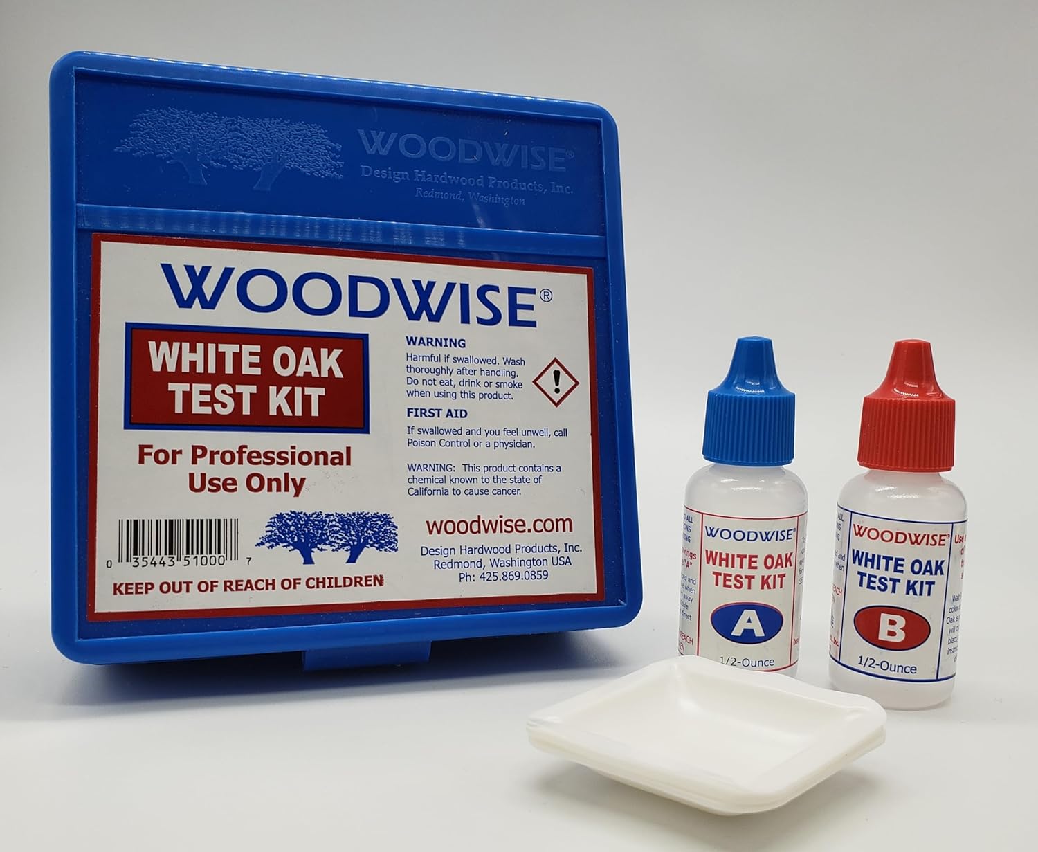 Woodwise Kit de prueba de roble blanco