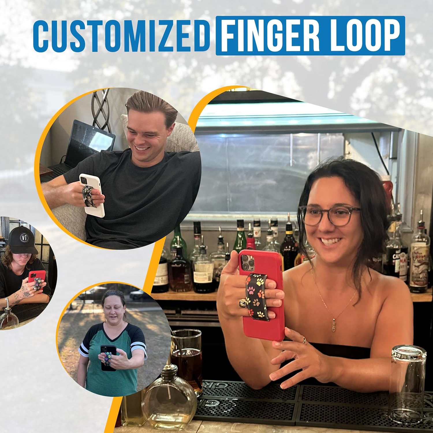 Switchbands Funda Loop para iPhone 11 Pro con agarre personalizable para teléfono  Funda con correa de bucle compatible con carga inalámbrica  Funda